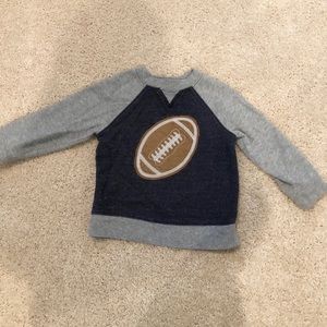 Gymboree- FOOTBALL sweatshirt.  Boys long sleeve size 2T. Excellent condition